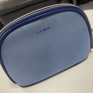 La Mer Blue Toiletry Bag with Dome Shape